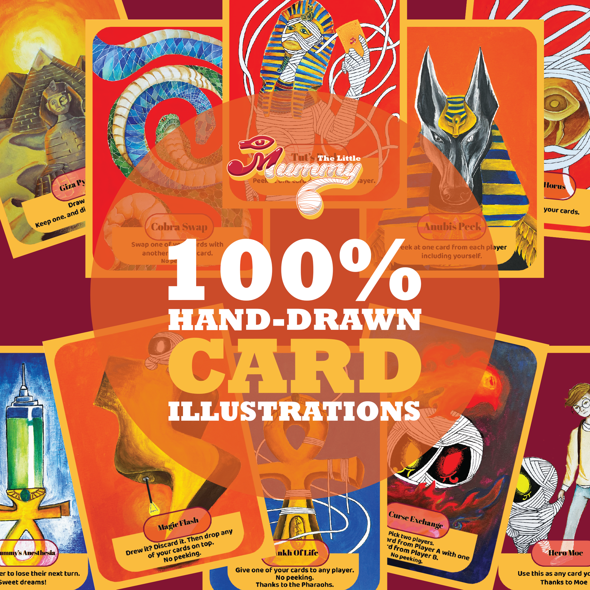 The Little Mummy -Card Game – Ancient Egypt Strategy & Bluffing Party Card Game for Kids, Teens and Adults – Fun Family Game Night – Easy to Learn – 2-8 Players – Ages 7+