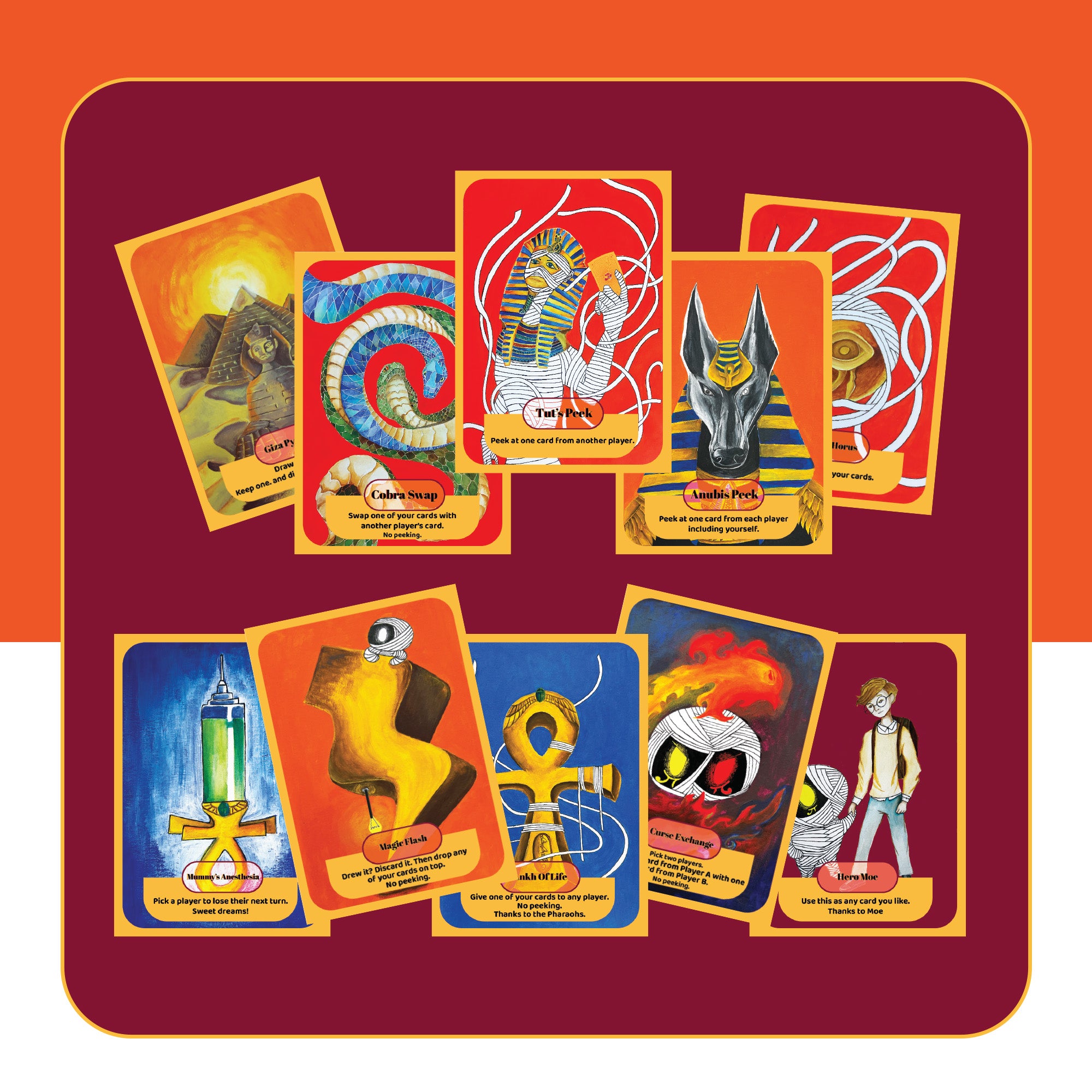 The Little Mummy -Card Game – Ancient Egypt Strategy & Bluffing Party Card Game for Kids, Teens and Adults – Fun Family Game Night – Easy to Learn – 2-8 Players – Ages 7+