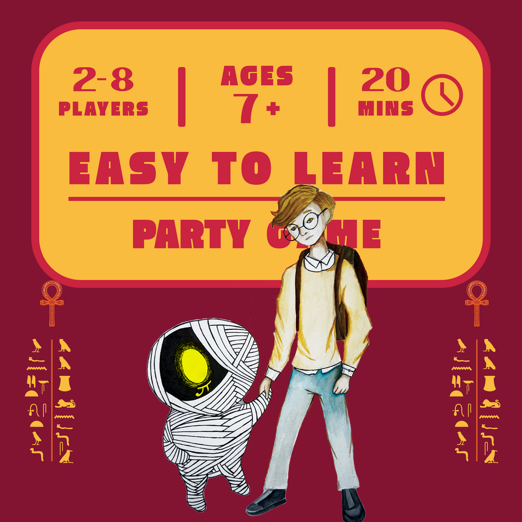 The Little Mummy -Card Game – Ancient Egypt Strategy & Bluffing Party Card Game for Kids, Teens and Adults – Fun Family Game Night – Easy to Learn – 2-8 Players – Ages 7+